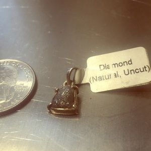 Diamond pendant (natural, uncut)